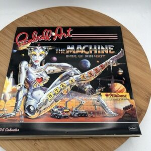 Williams Pinball 1994 Art Calander by Landmark 12" x 12" Not Used